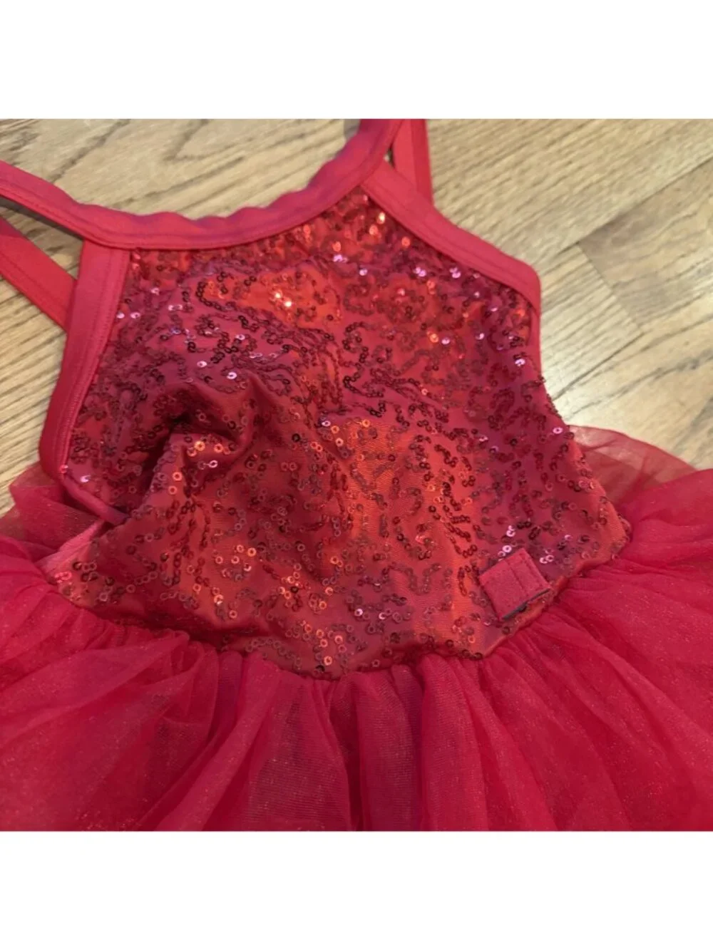 Weissman XSC XS Child Red Competition Dance Costume #12410 Tap Jazz Musical Thea